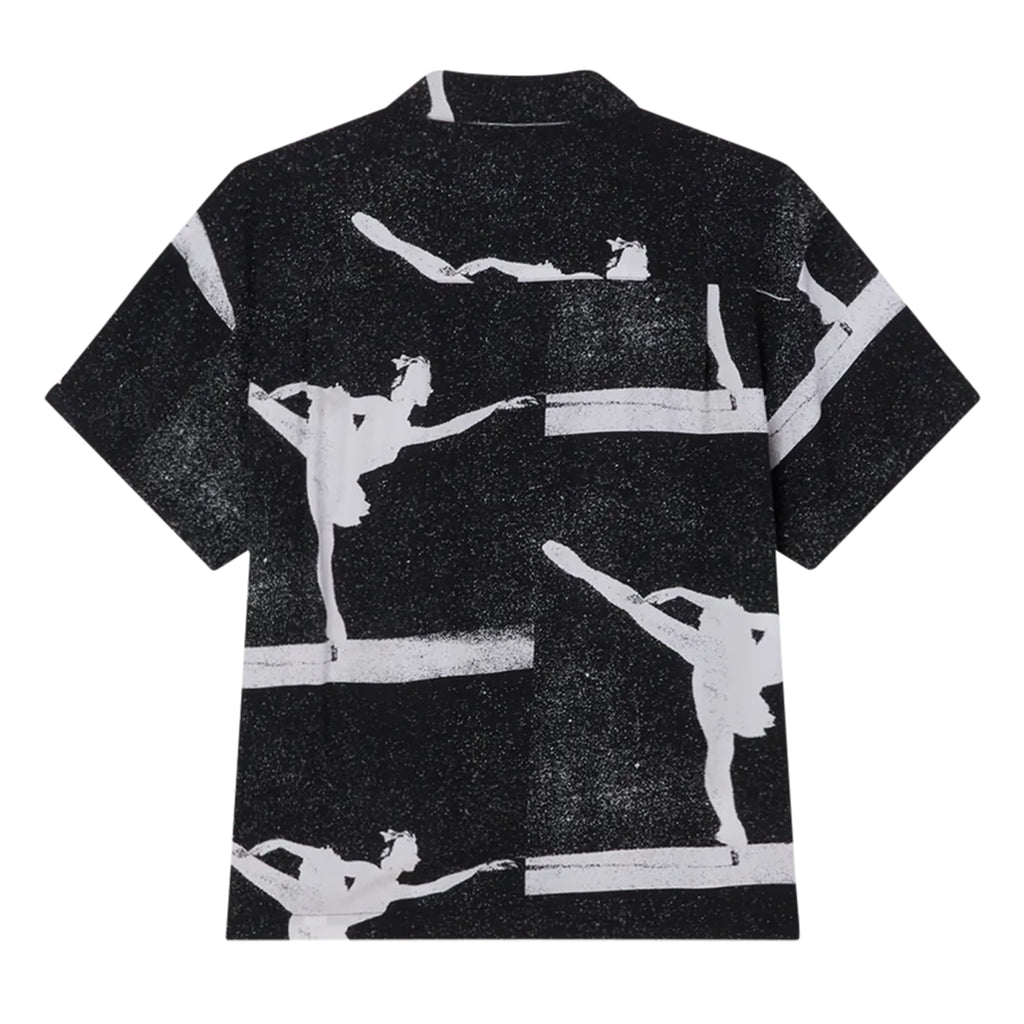Obey Jacques Woven S/S Shirt Black Multi - Back 