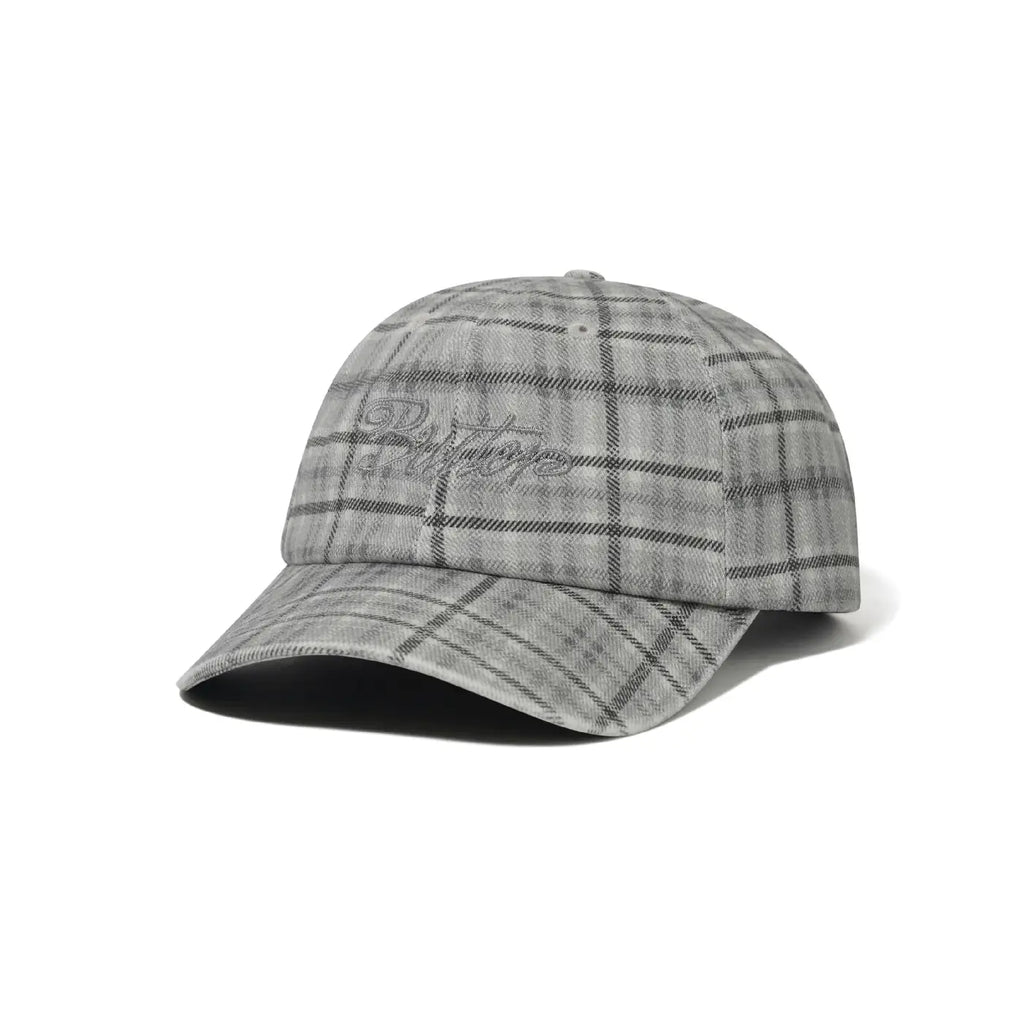 Butter Goods Jive 6 Panel Cap - Grey Plaid - front