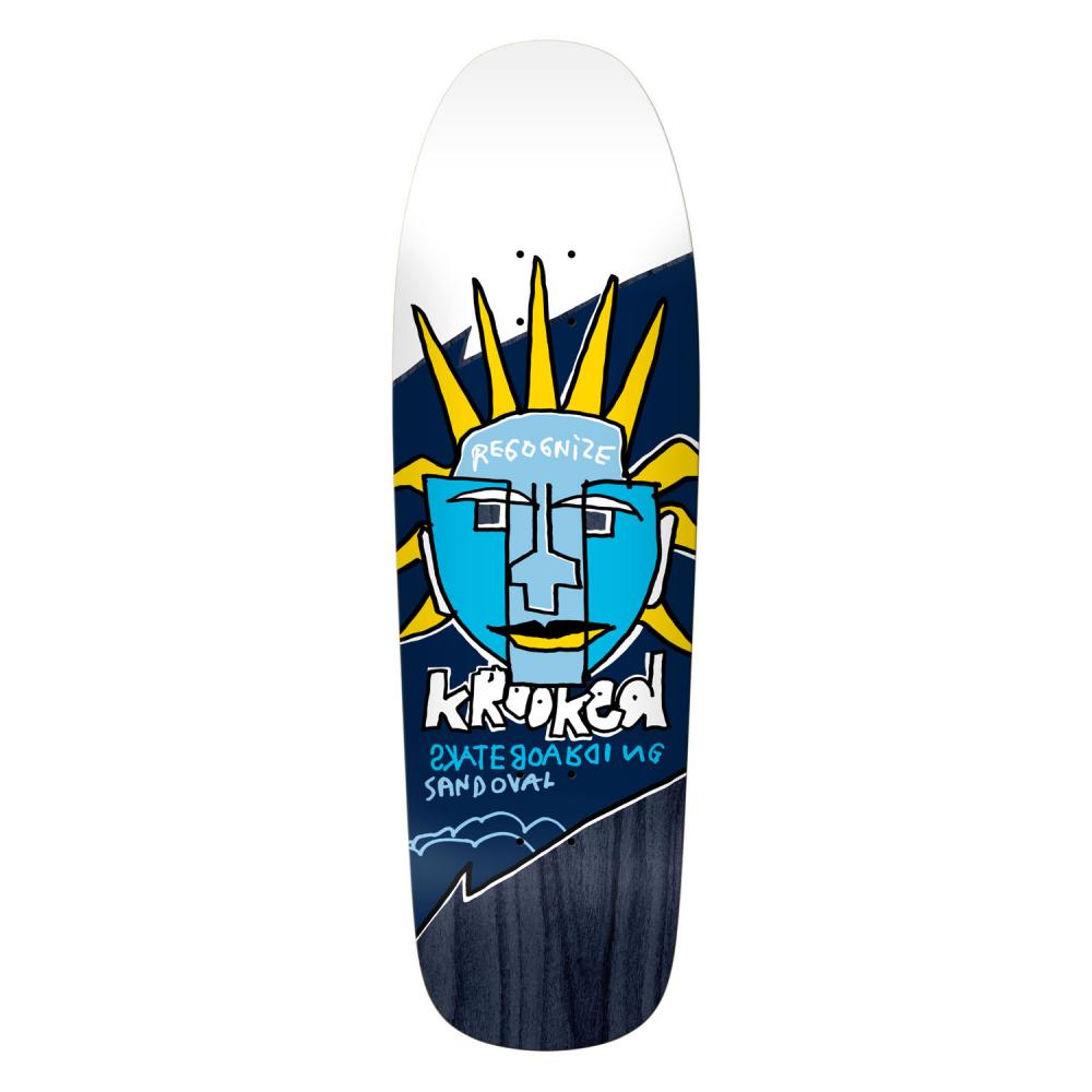 Krooked Skateboards Sandoval Recognize  Pro Skateboard Deck 9.81" - main