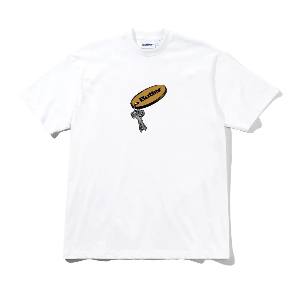 Butter Goods Key Chain T Shirt - White - main