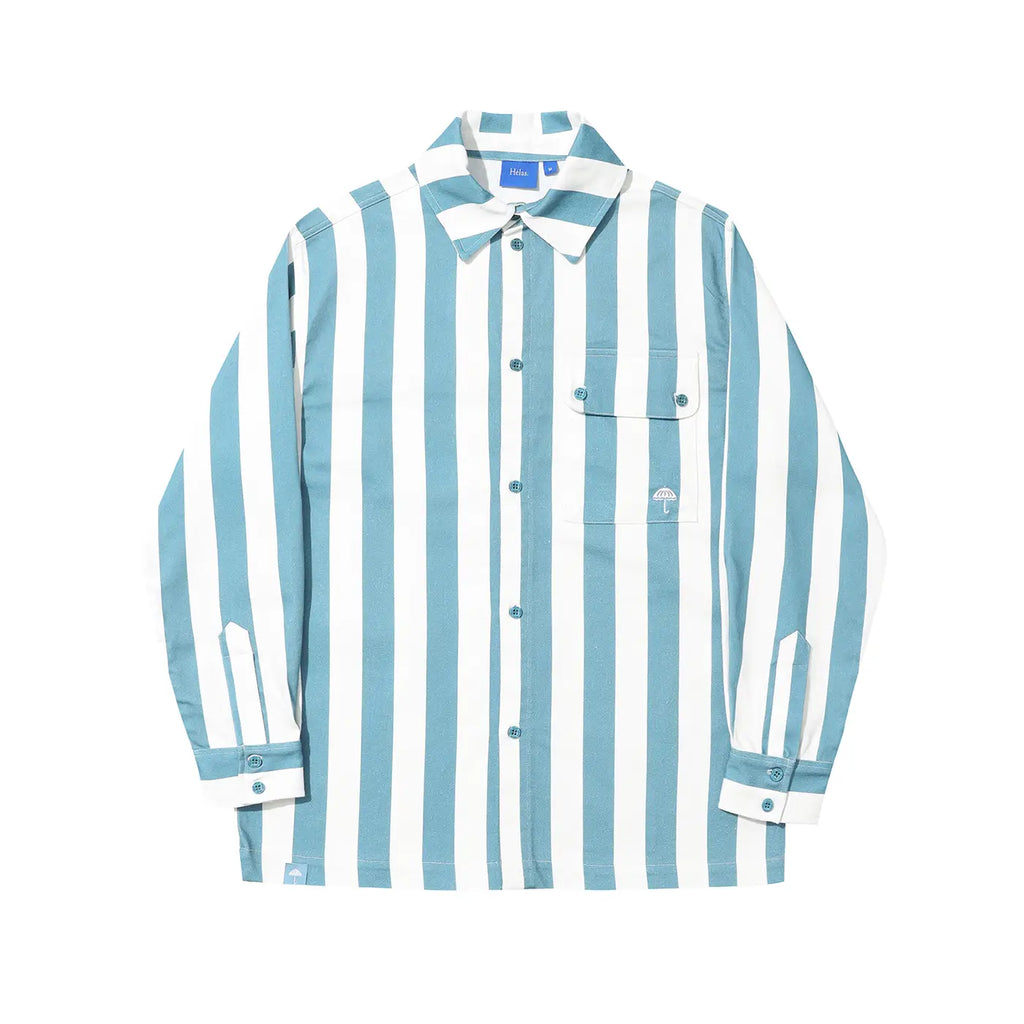 Helas L/S Liner Shirt - White / Blue - main