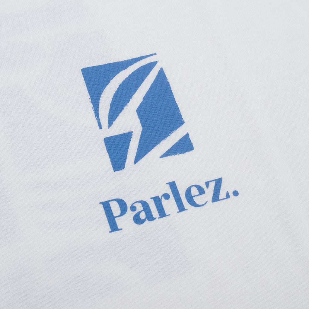 Parlez Link T Shirt - White - closeup