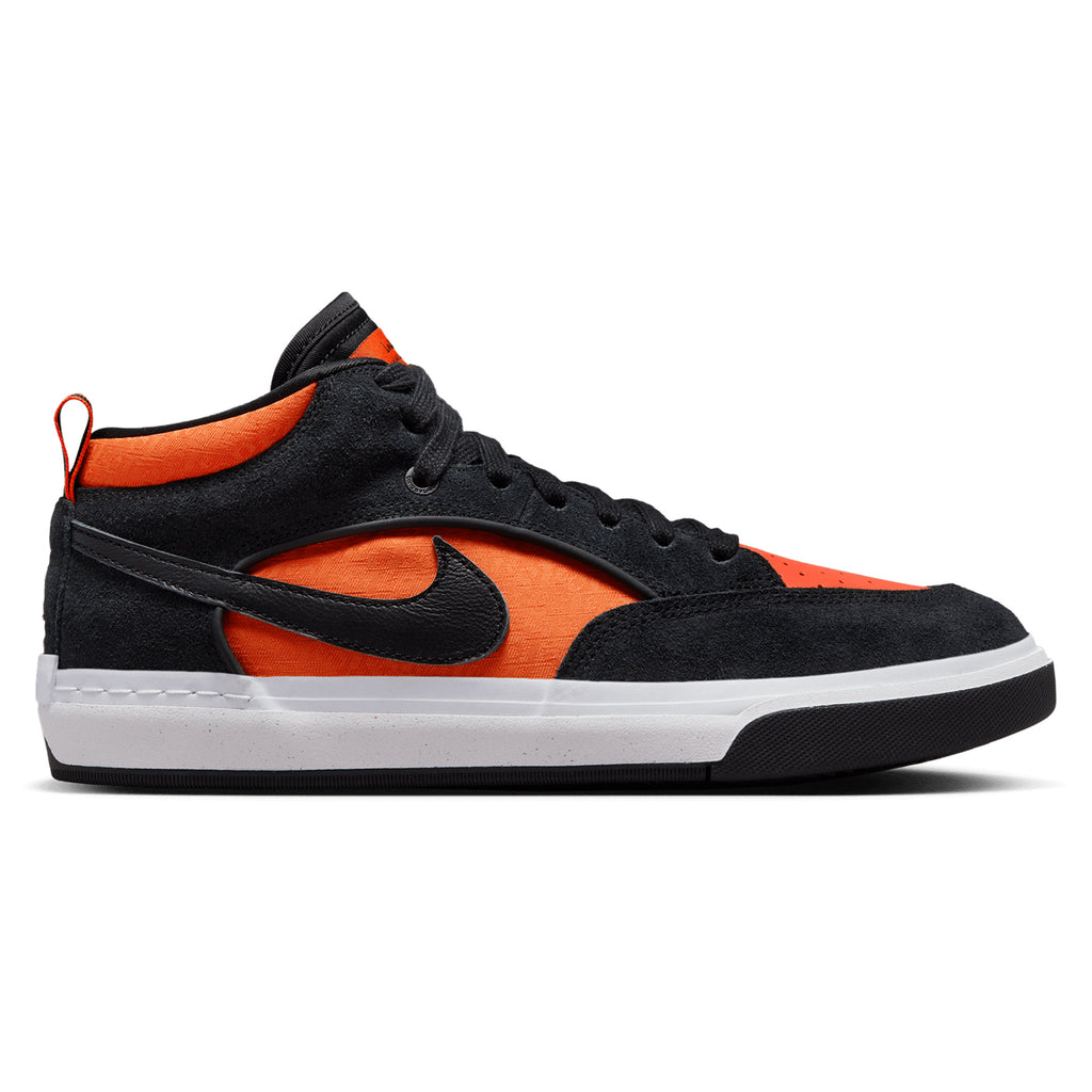 Nike SB x React Leo Shoes - Black / Black -  Orange - Electric Orange - main