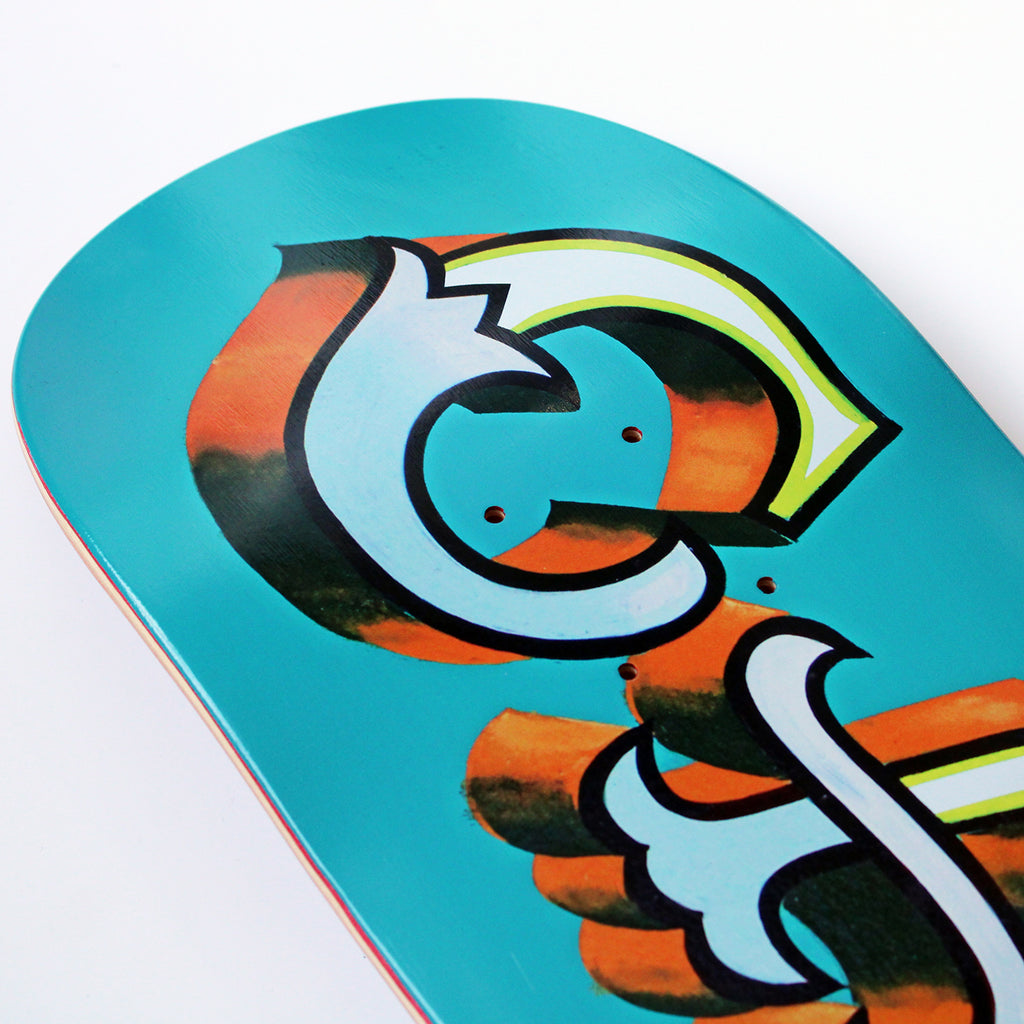 Skateboard Cafe Mr Finbar Skateboard Deck  - Teal