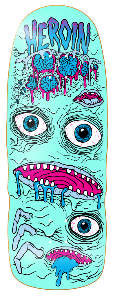 Heroin Skateboards Mini Mutator Skateboard deck 10.5" - main
