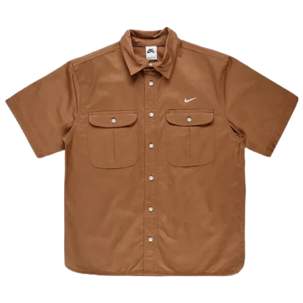 Nike SB S/S Tanglin Button Up Shirt - Ale Brown / Coconut Milk