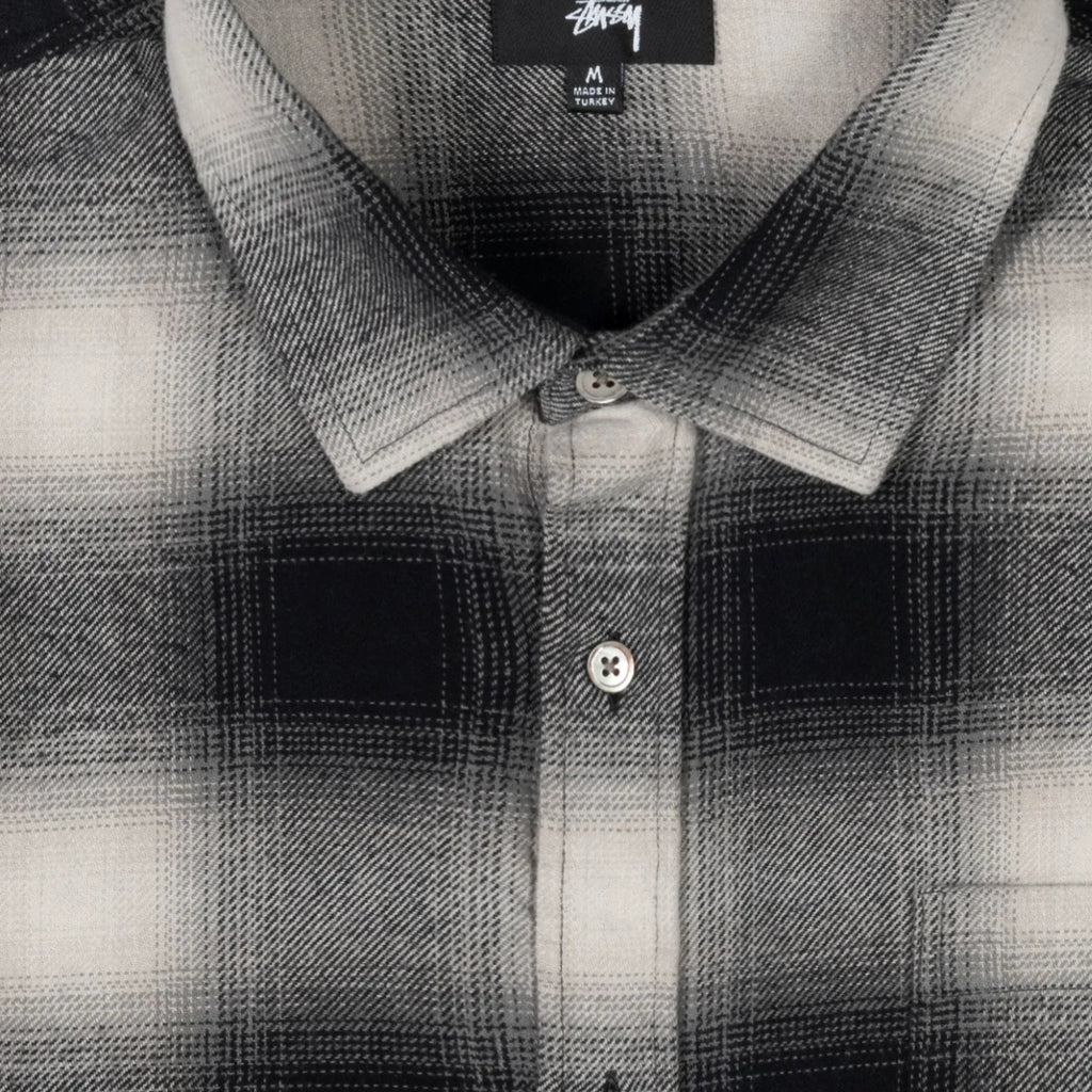 Stussy Bay Plaid Shirt - Charcoal