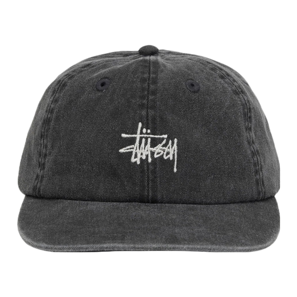 Stussy Washed Stock Low Pro Cap - Charcoal