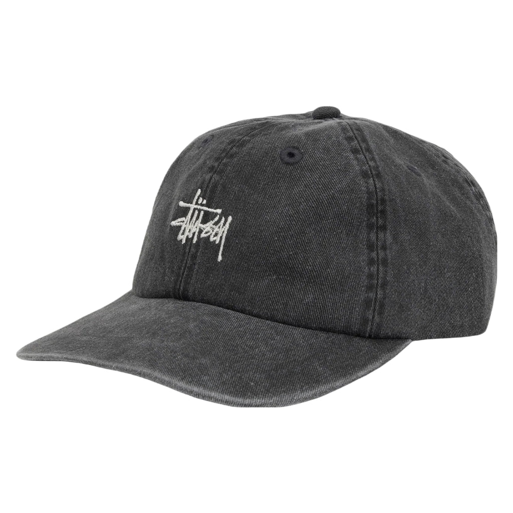 Stussy Washed Stock Low Pro Cap - Charcoal