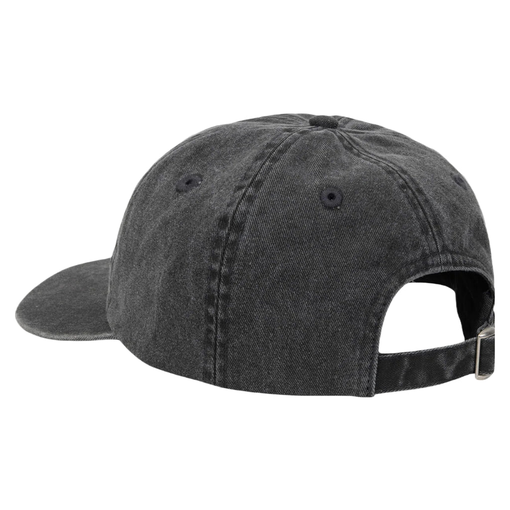 Stussy Washed Stock Low Pro Cap - Charcoal