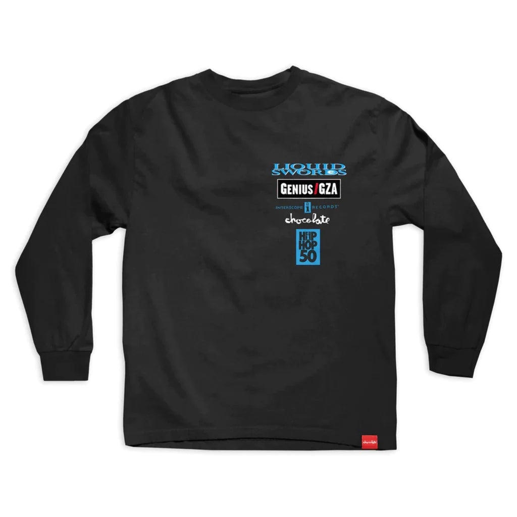 Chocolate Skateboards x Interscope Hip Hop Liquid Swords L/S T Shirt - Black