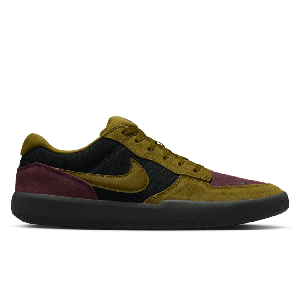 Nike SB Force 58 Shoes - Black / Olive Flak - Burgundy Crush - Off Noir - main