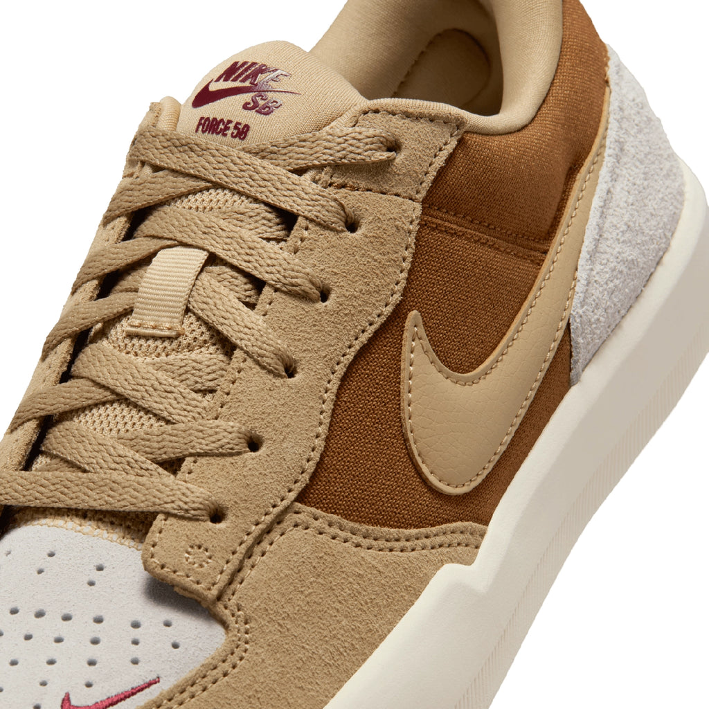 Nike SB Force 58 Shoes - Lt British Tan / Parachute Beige - front