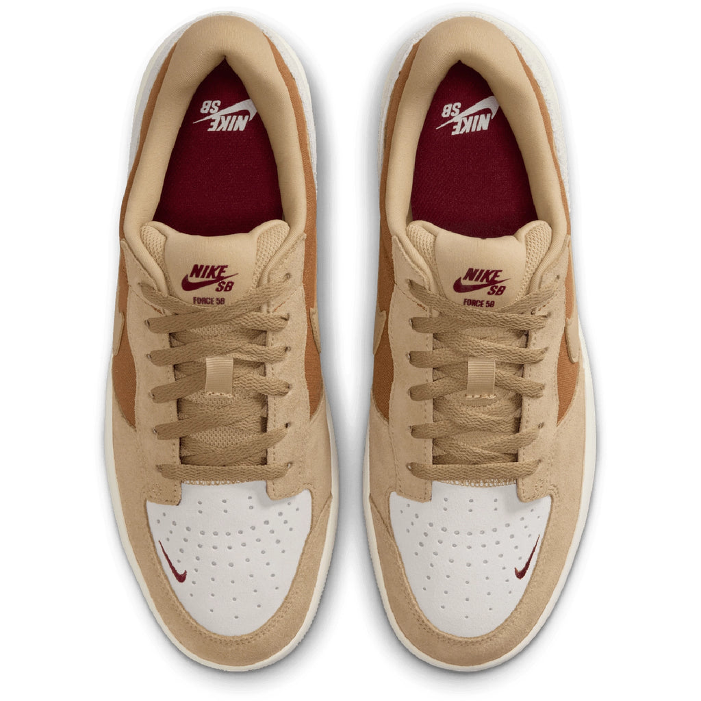 Nike SB Force 58 Shoes - Lt British Tan / Parachute Beige - top