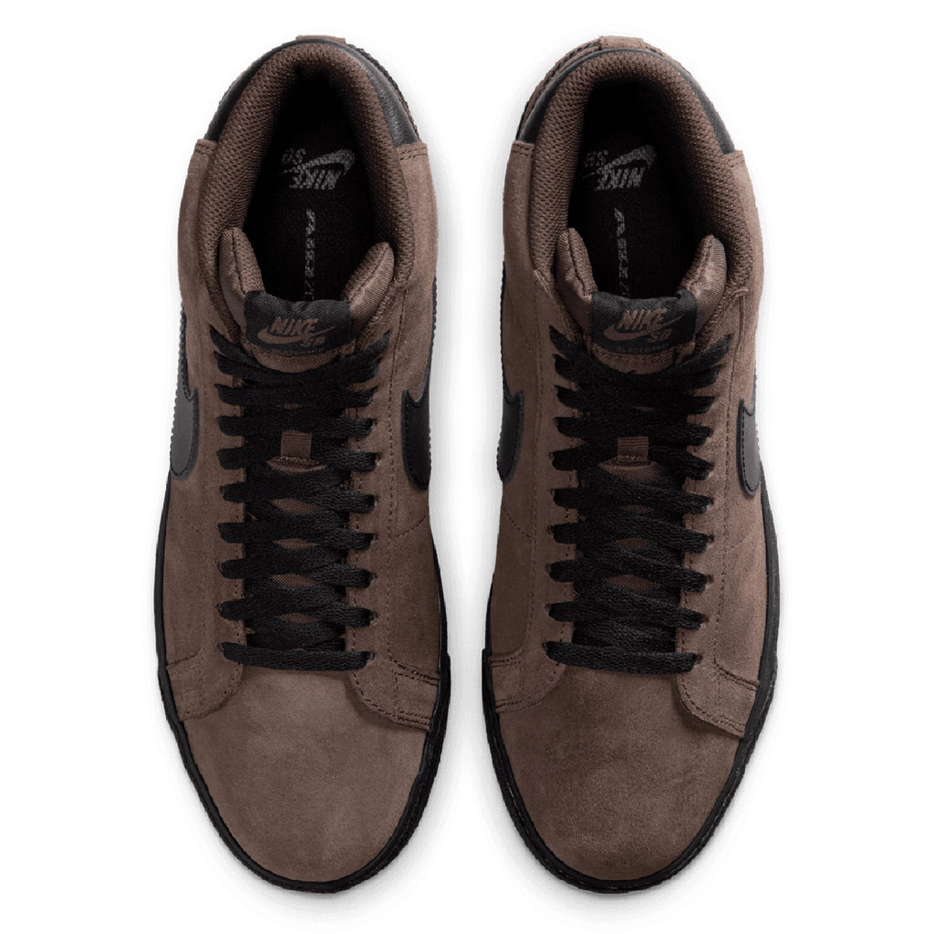 Nike SB Zoom Blazer Mid Shoe - Baroque Brown / Black - Baroque Brown - top