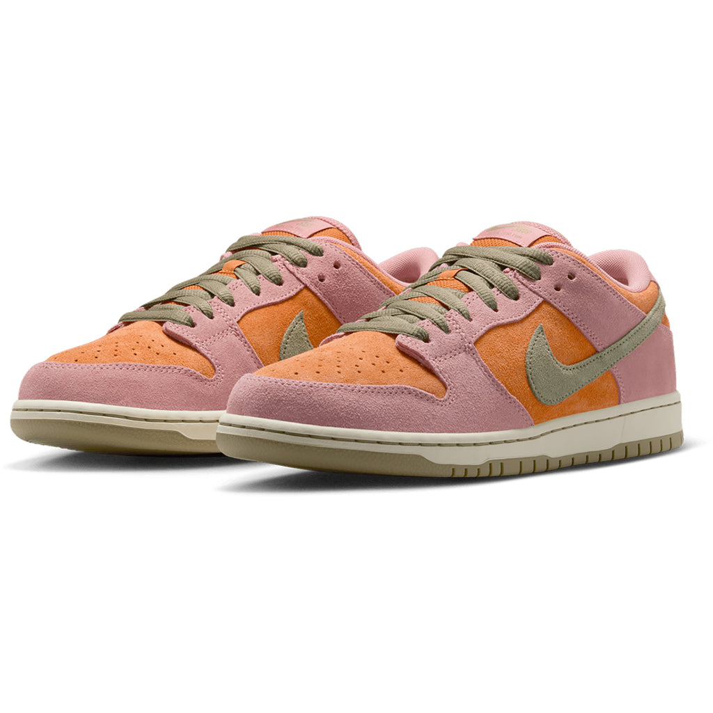 Nike SB Dunk Low Pro  Shoe - Red Stardust / Neutral Olive - Monarch - pair