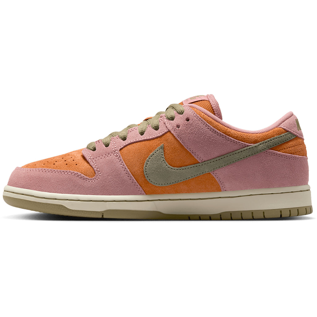Nike SB Dunk Low Pro  Shoe - Red Stardust / Neutral Olive - Monarch - side