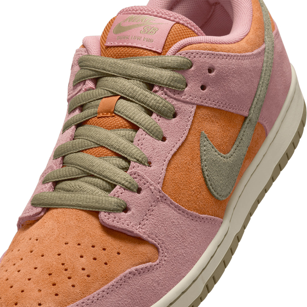 Nike SB Dunk Low Pro  Shoe - Red Stardust / Neutral Olive - Monarch - front