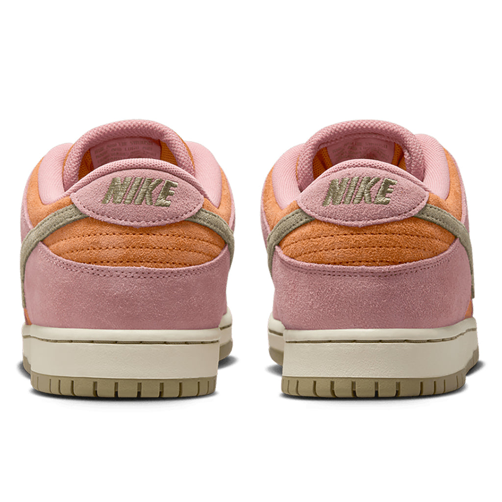 Nike SB Dunk Low Pro  Shoe - Red Stardust / Neutral Olive - Monarch - back