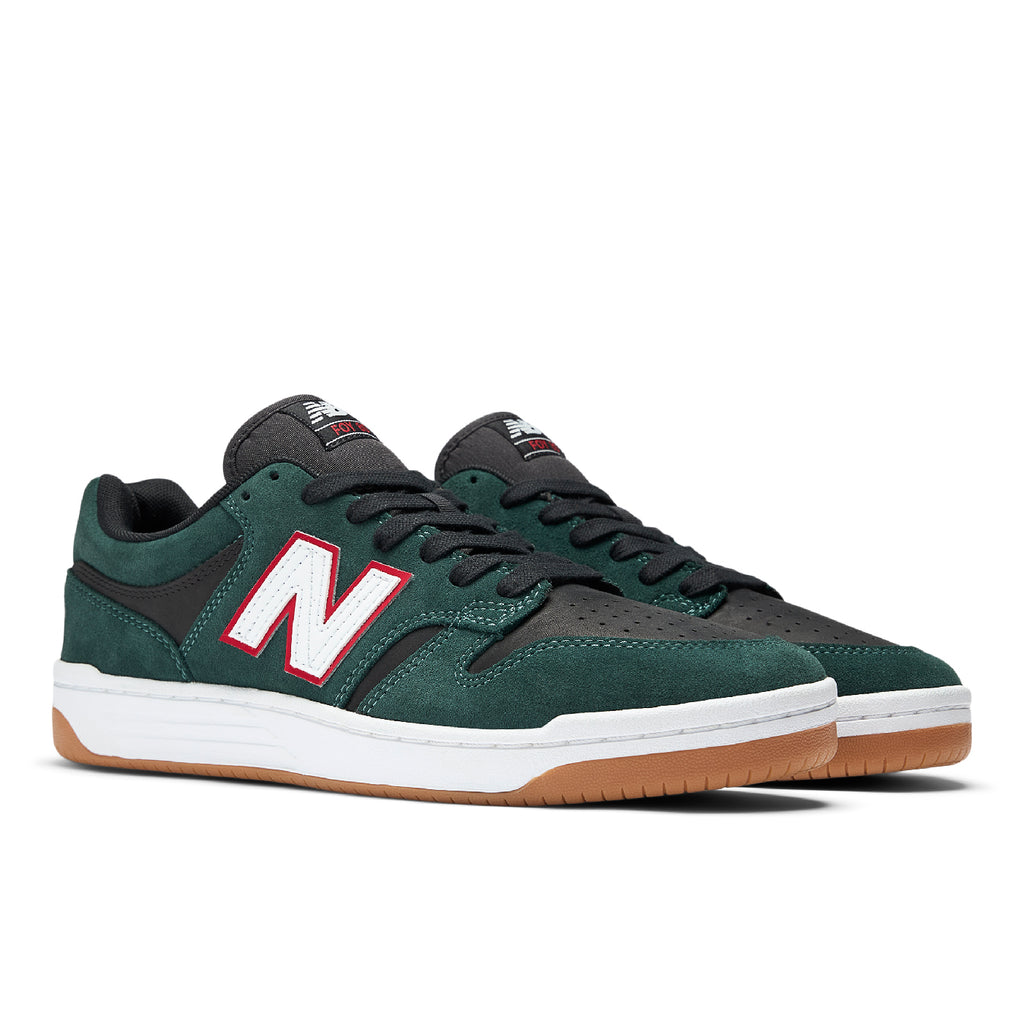 New Balance Numeric 'Jamie Foy'NM480 Shoes - Forest Green / Black - pair