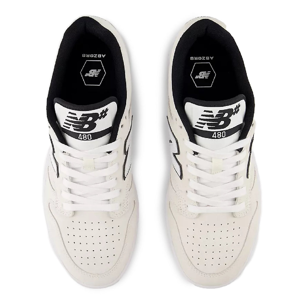 New Balance Numeric NM480 Shoes - Sea Salt / Black - top