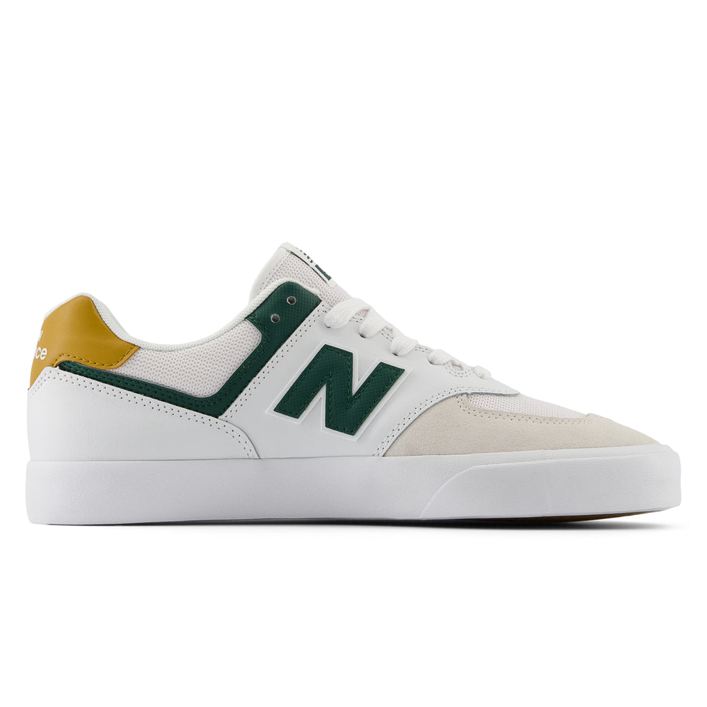 New Balance Numeric NM574V  Shoes - White / Night Watch Green