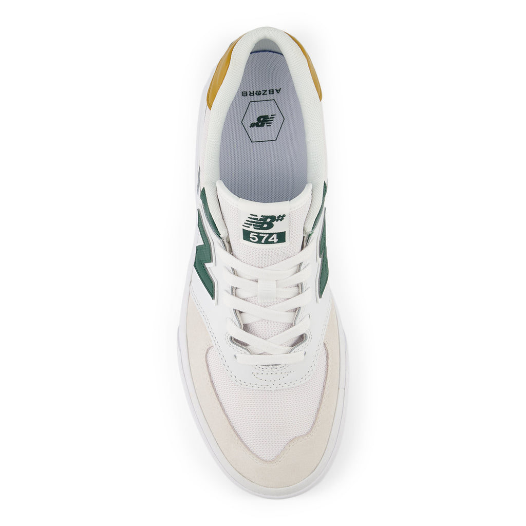 New Balance Numeric NM574V  Shoes - White / Night Watch Green