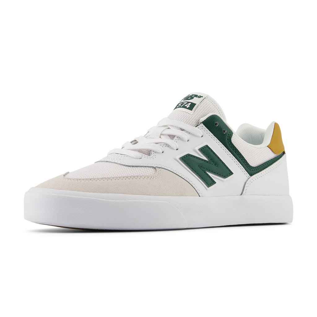 New Balance Numeric NM574V  Shoes - White / Night Watch Green