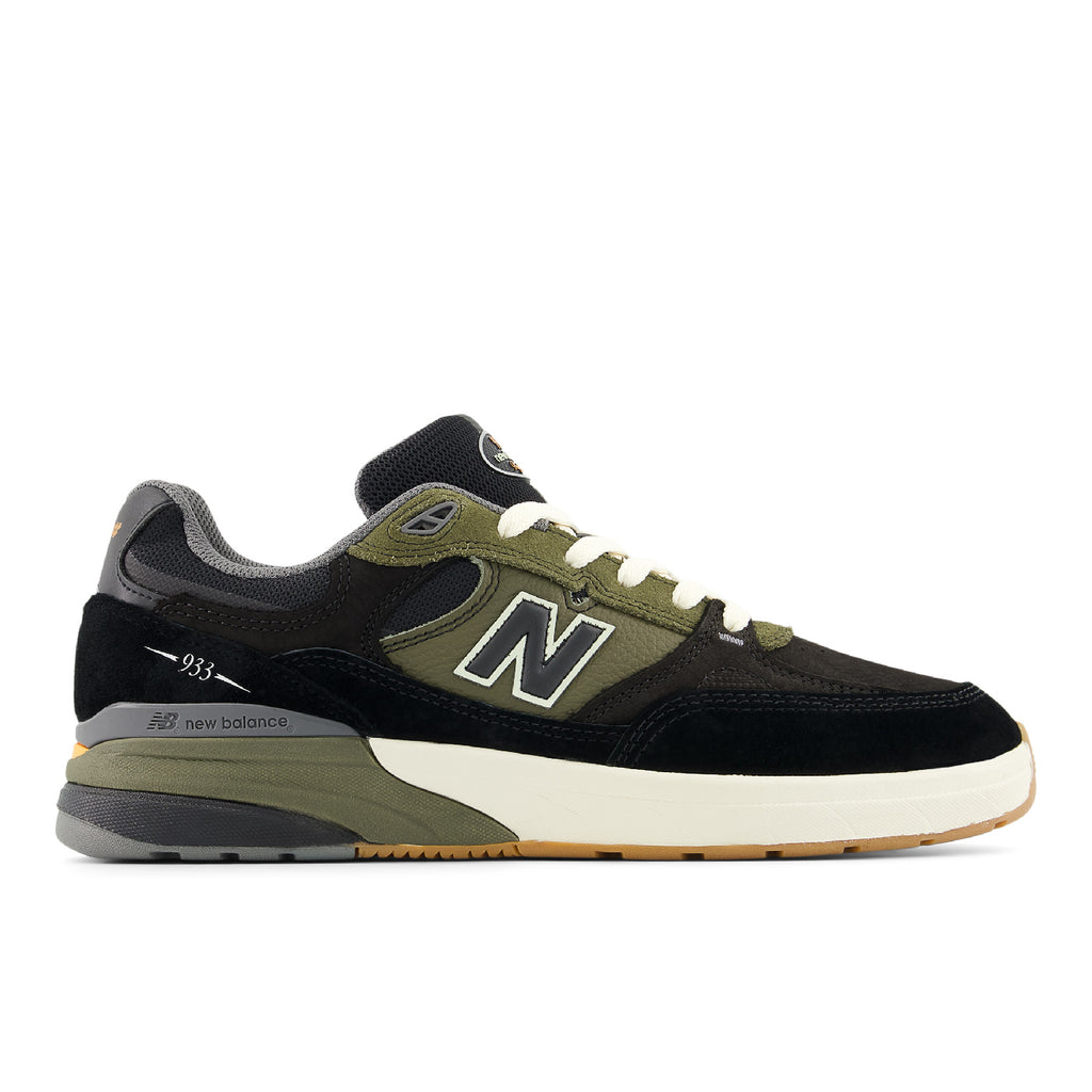 New Balance Numeric 'Andrew Reynolds' NM933 Shoes - Black / Dark Olivine - main