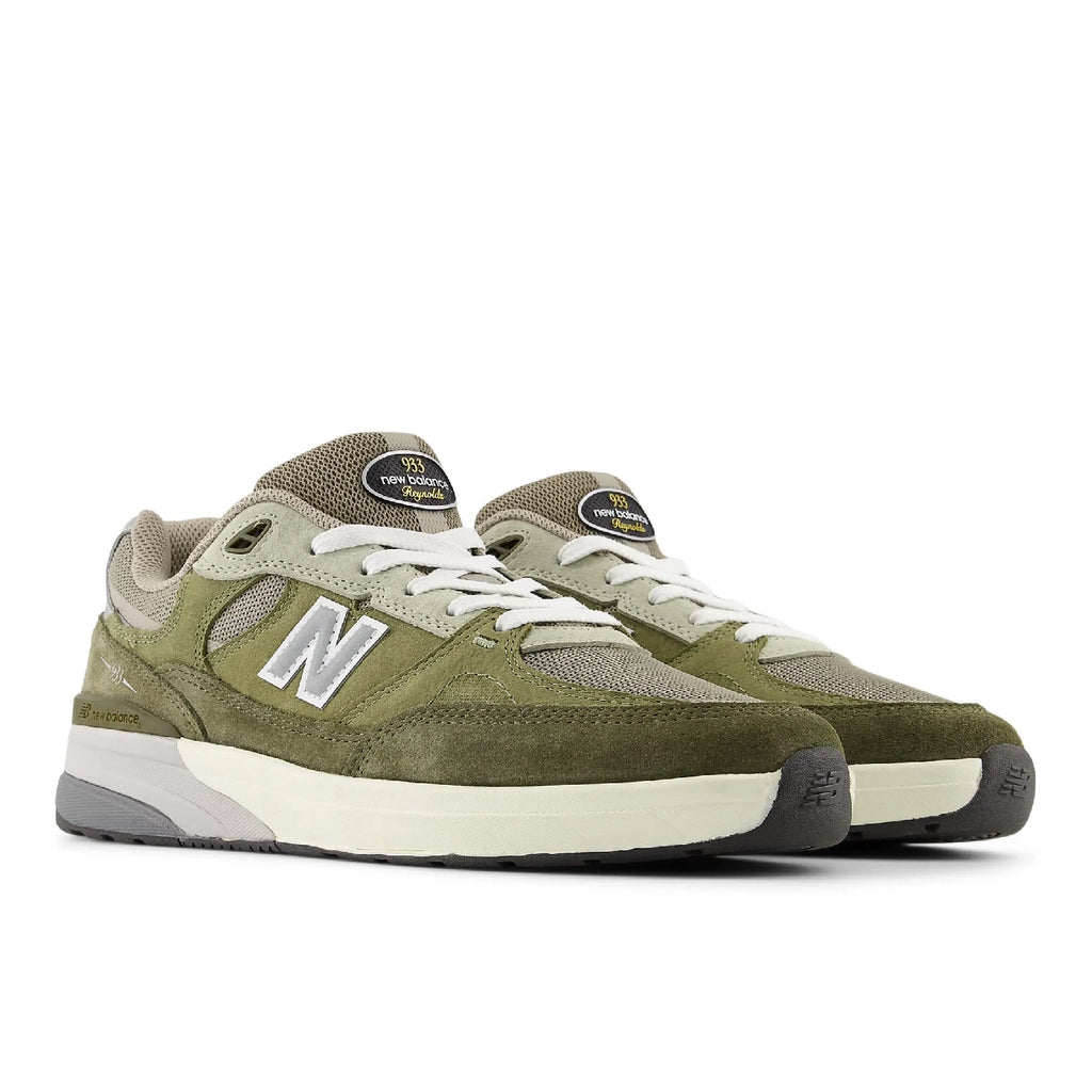 New Balance Numeric 'Andrew Reynolds' NM933 Shoes - Olivine / Dark Olivine - pair