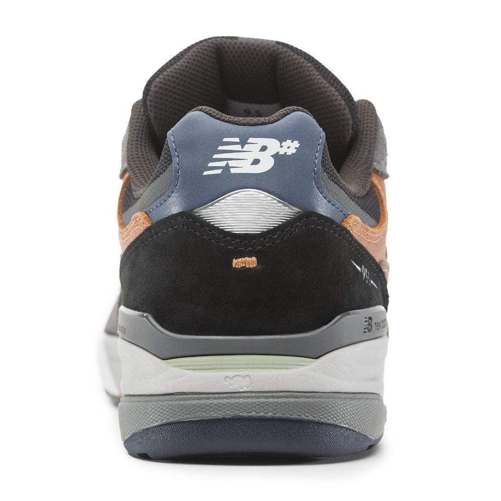 New Balance Numeric 'Andrew Reynolds' NM933 Shoes - Castlerock / Vintage Indigo - Heel close up