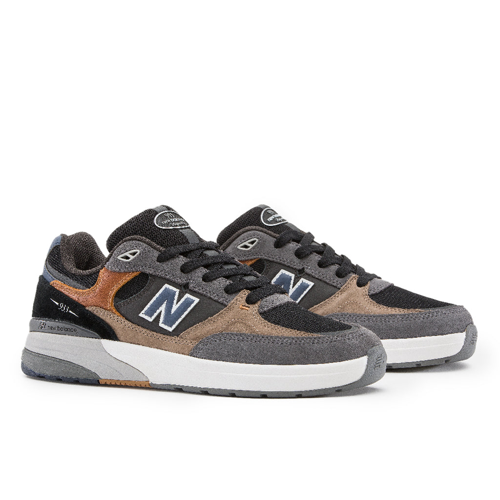 New Balance Numeric 'Andrew Reynolds' NM933 Shoes - Castlerock / Vintage Indigo - Paired