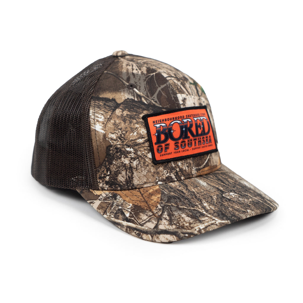 Bored of Southsea Neighbourhood  Trucker Cap - RealTree Camo - main