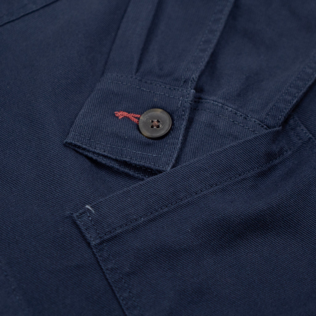 Bored of Southsea Neighbourhood Workers Faded Jacket - Washed Navy - cuff