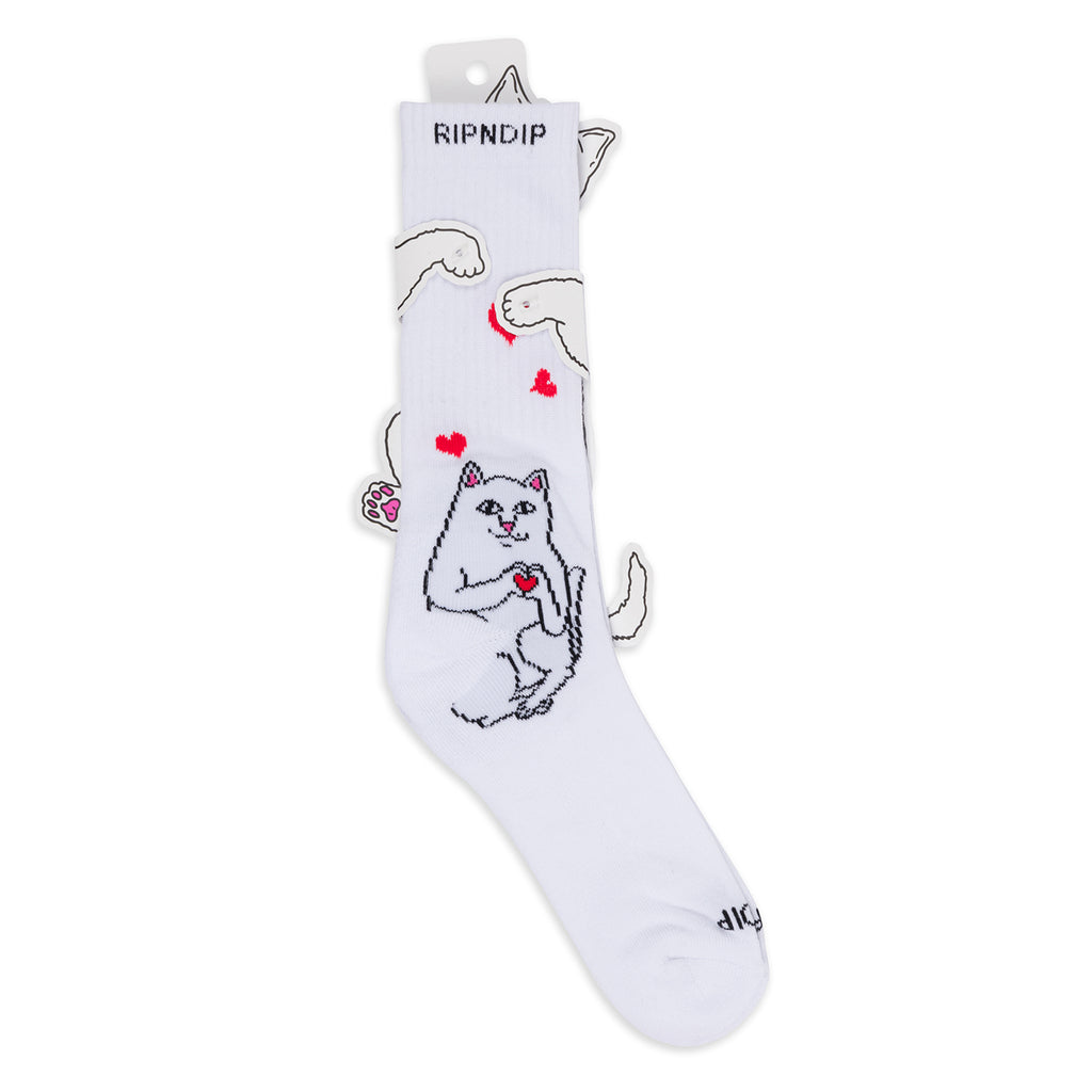 RIPNDIP Nermal Loves Socks - White - pack