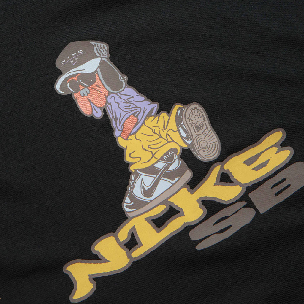 Nike SB Dunk Dog T Shirt - Black - closeup