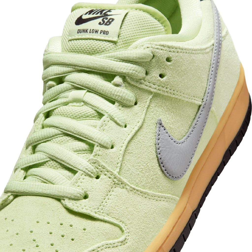 Nike SB Dunk Low Pro  Shoe - Light Liquid Lime / Wolf Grey - Black - front