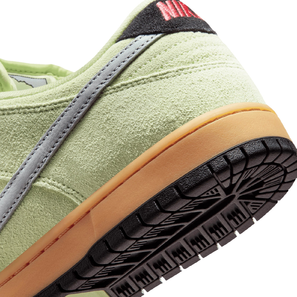Nike SB Dunk Low Pro  Shoe - Light Liquid Lime / Wolf Grey - Black - heel
