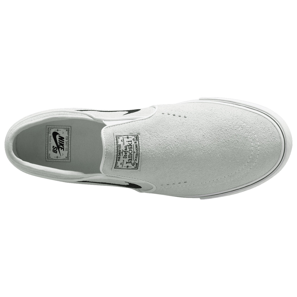 Nike SB Zoom Janoski Slip RM Shoes - Summit White / Black - Summit White - White - top2