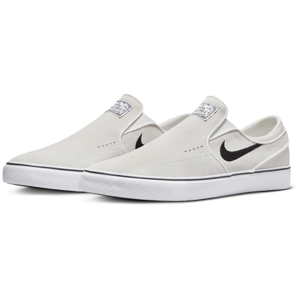 Nike SB Zoom Janoski Slip RM Shoes - Summit White / Black - Summit White - White - pair