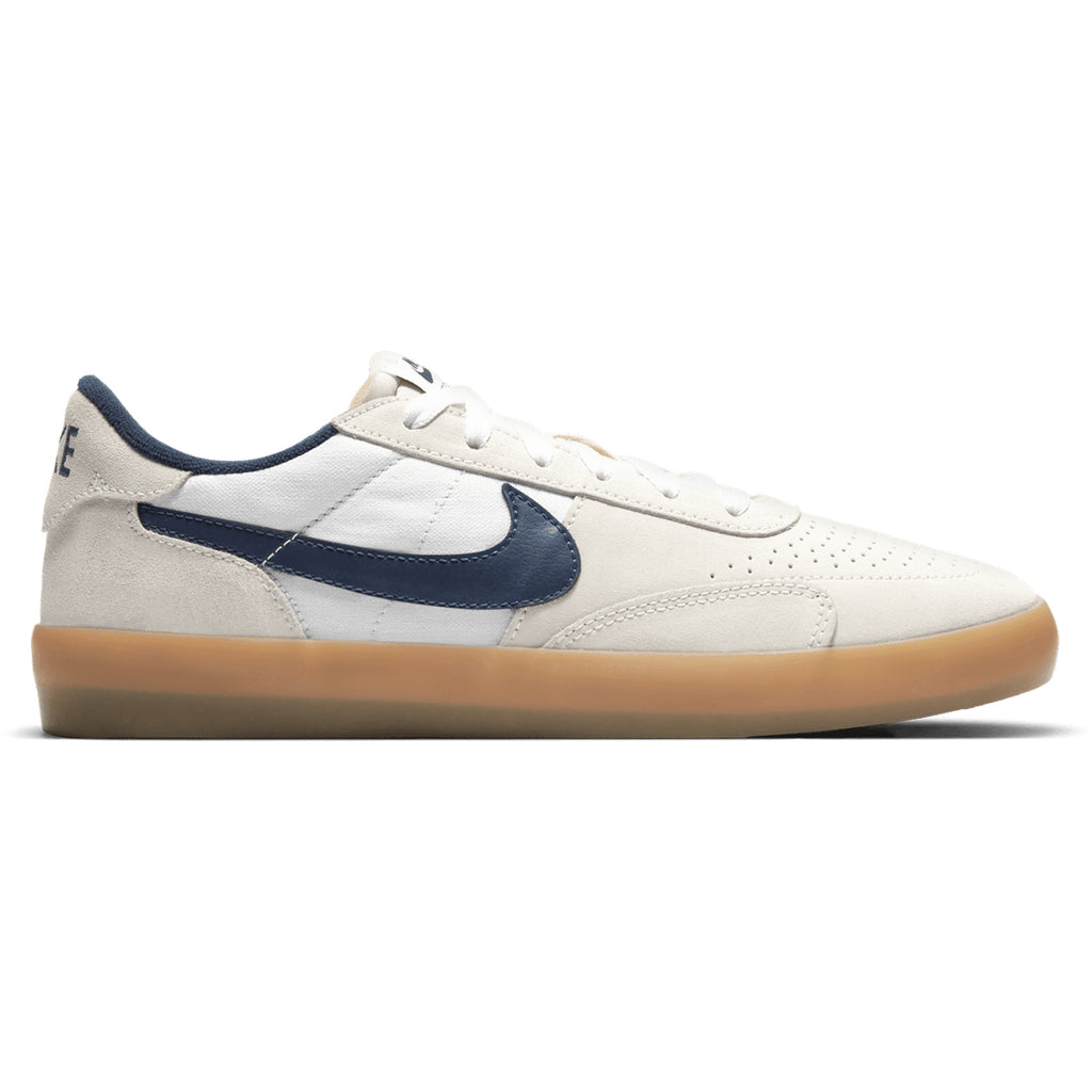 Nike SB Heritage Vulc Shoes - Summit White / Navy - White - Gum Light Brown - main