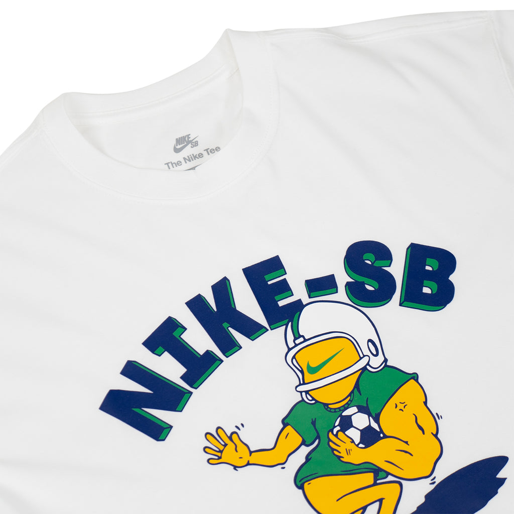 Nike SB Sportsguy T Shirt - White - closeup