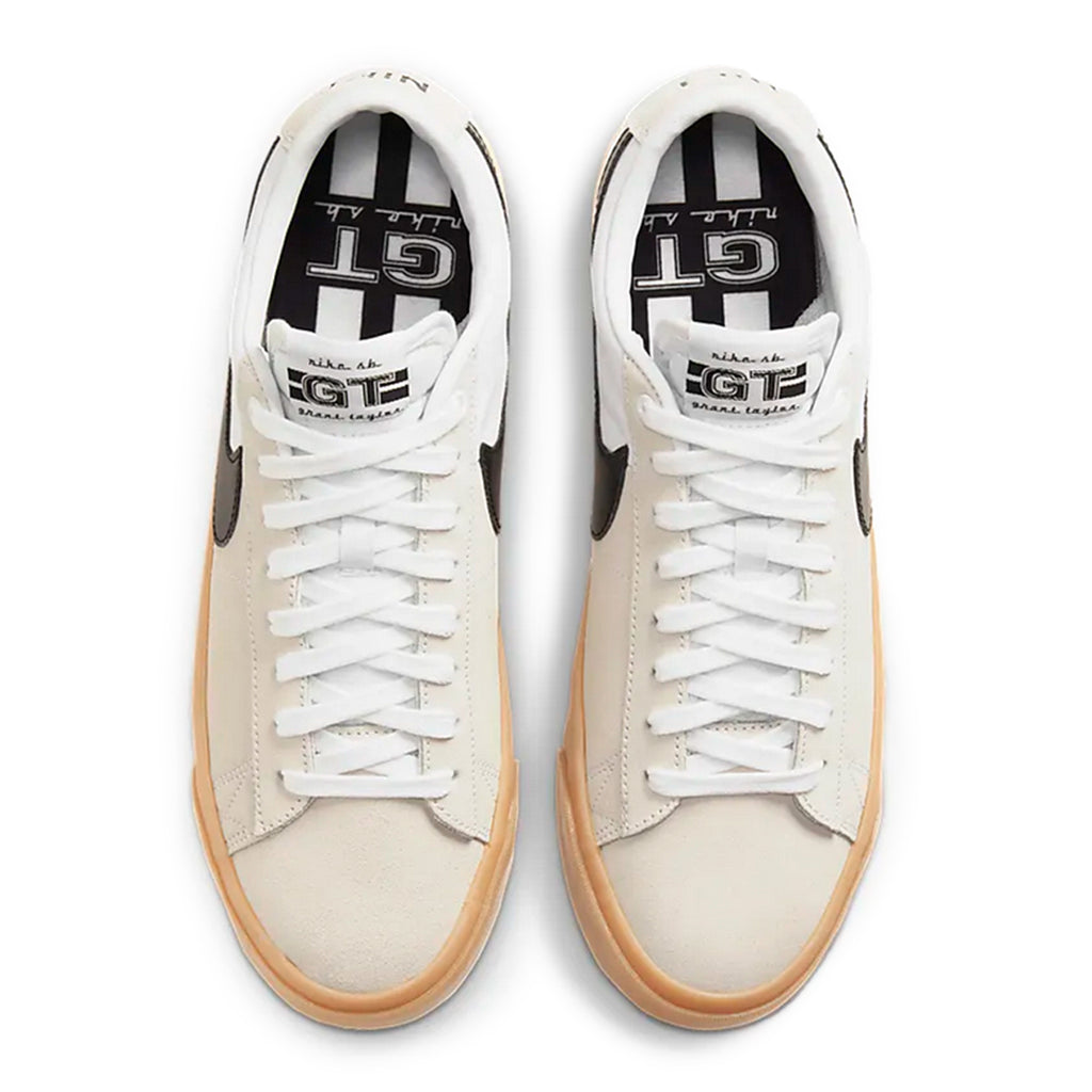 Nike SB Zoom Blazer Low Pro GT Shoes - White / Black - White - White - top