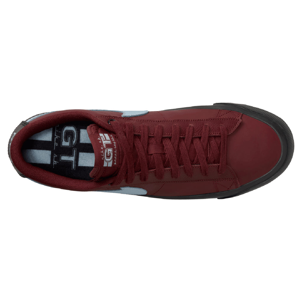 Nike SB Zoom Blazer Low Pro GT Shoes - Dark Team Red / Dark Team Red - Black - Light Armoury Blue - top