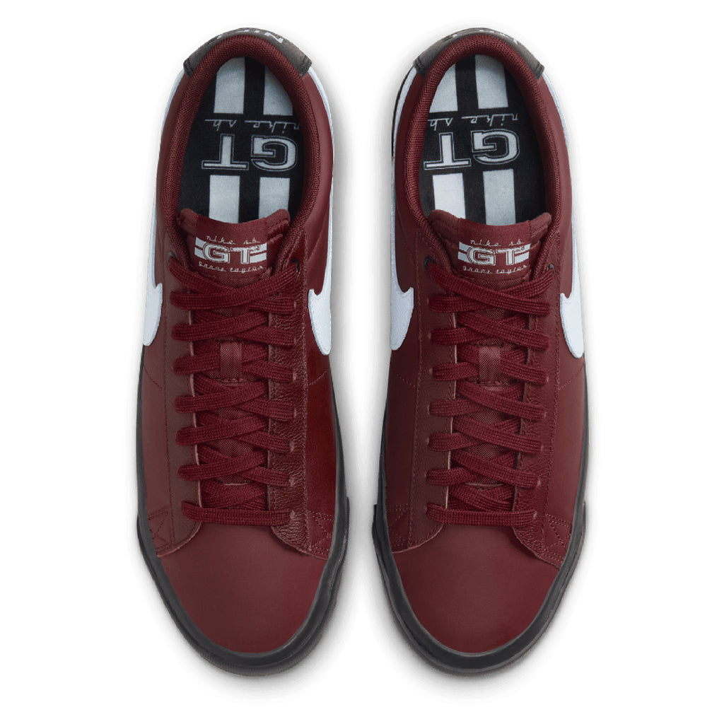 Nike SB Zoom Blazer Low Pro GT Shoes - Dark Team Red / Dark Team Red - Black - Light Armoury Blue - top