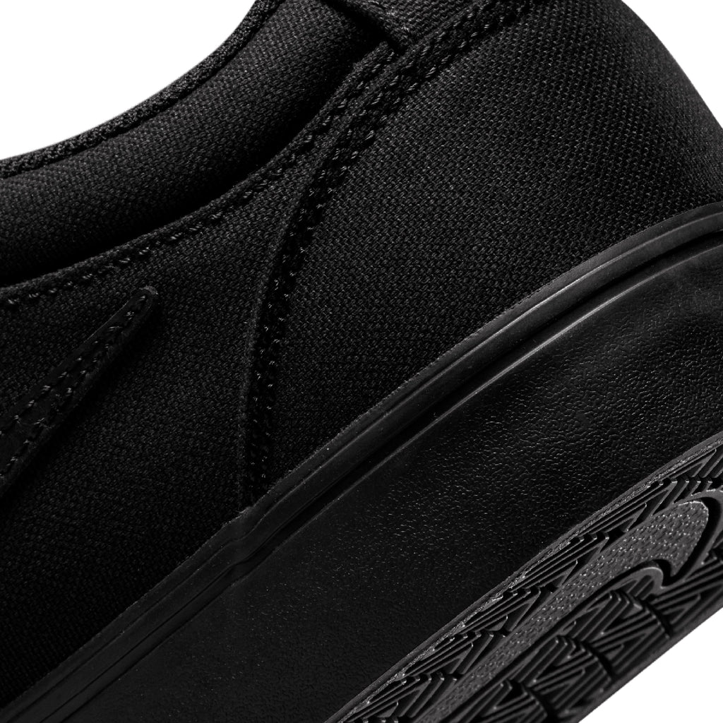 Nike SB Chron 2 Canvas Shoes - Black / Black - Black - Heel 