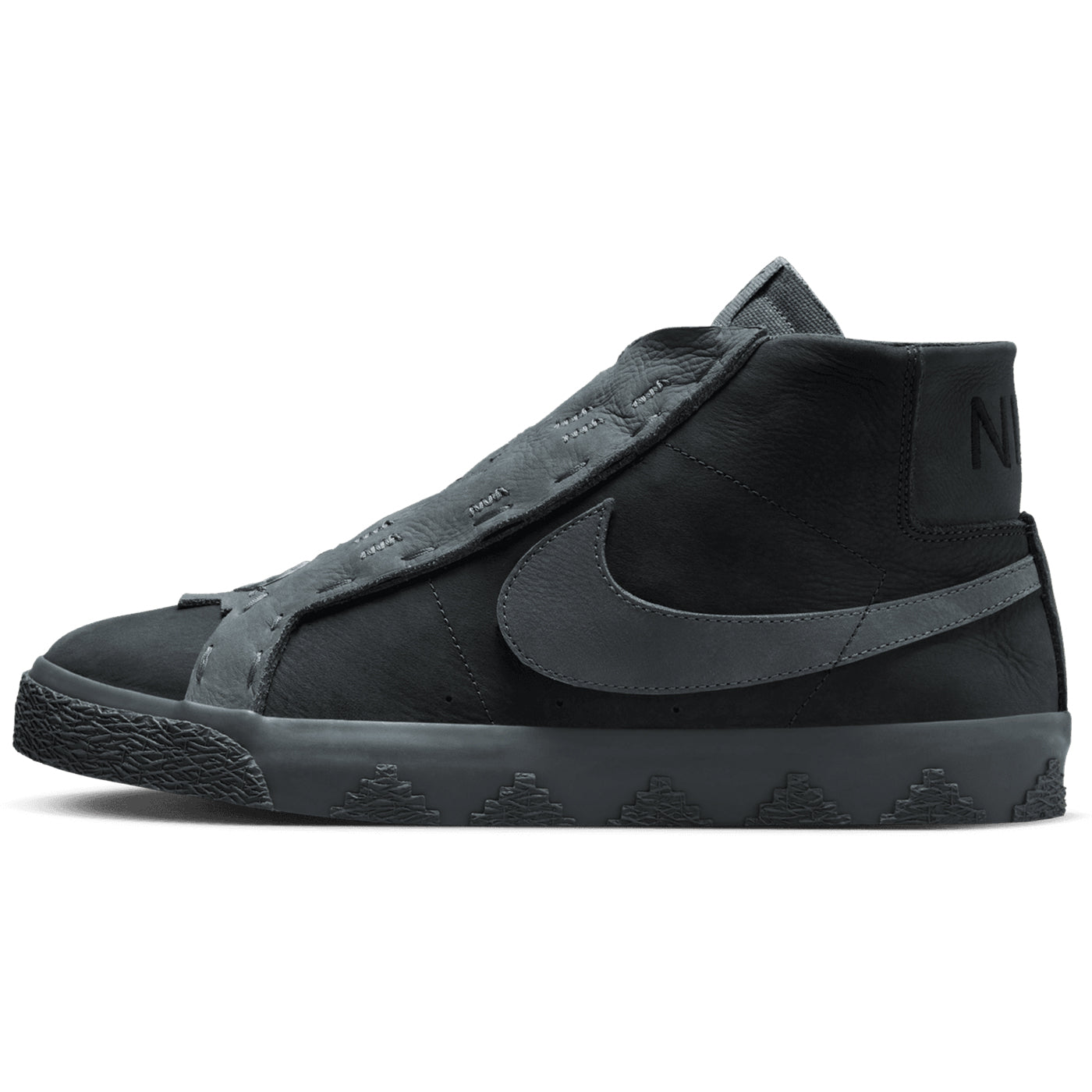 Zoom Blazer Mid Shoes in Anthracite / Dark Smoke Grey by Nike SB 