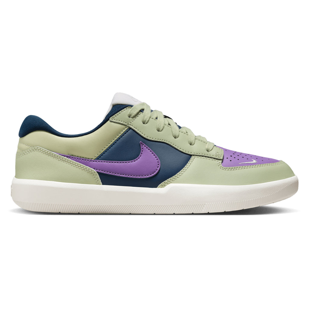 Nike SB Force 58 Premium Shoes - Olive Aura / Black Raspberry - Armory Navy
