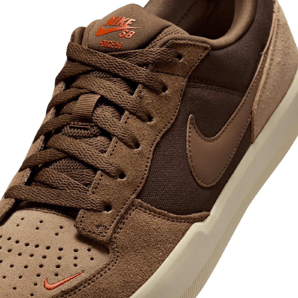 Nike SB Force 58 Shoes - Baroque Brown / Mosswood Brown - front