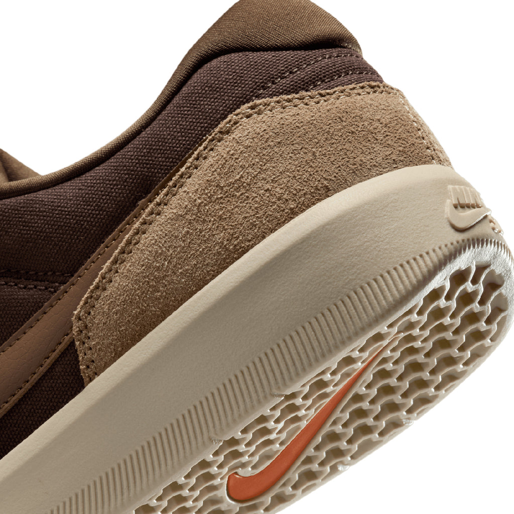 Nike SB Force 58 Shoes - Baroque Brown / Mosswood Brown - heel